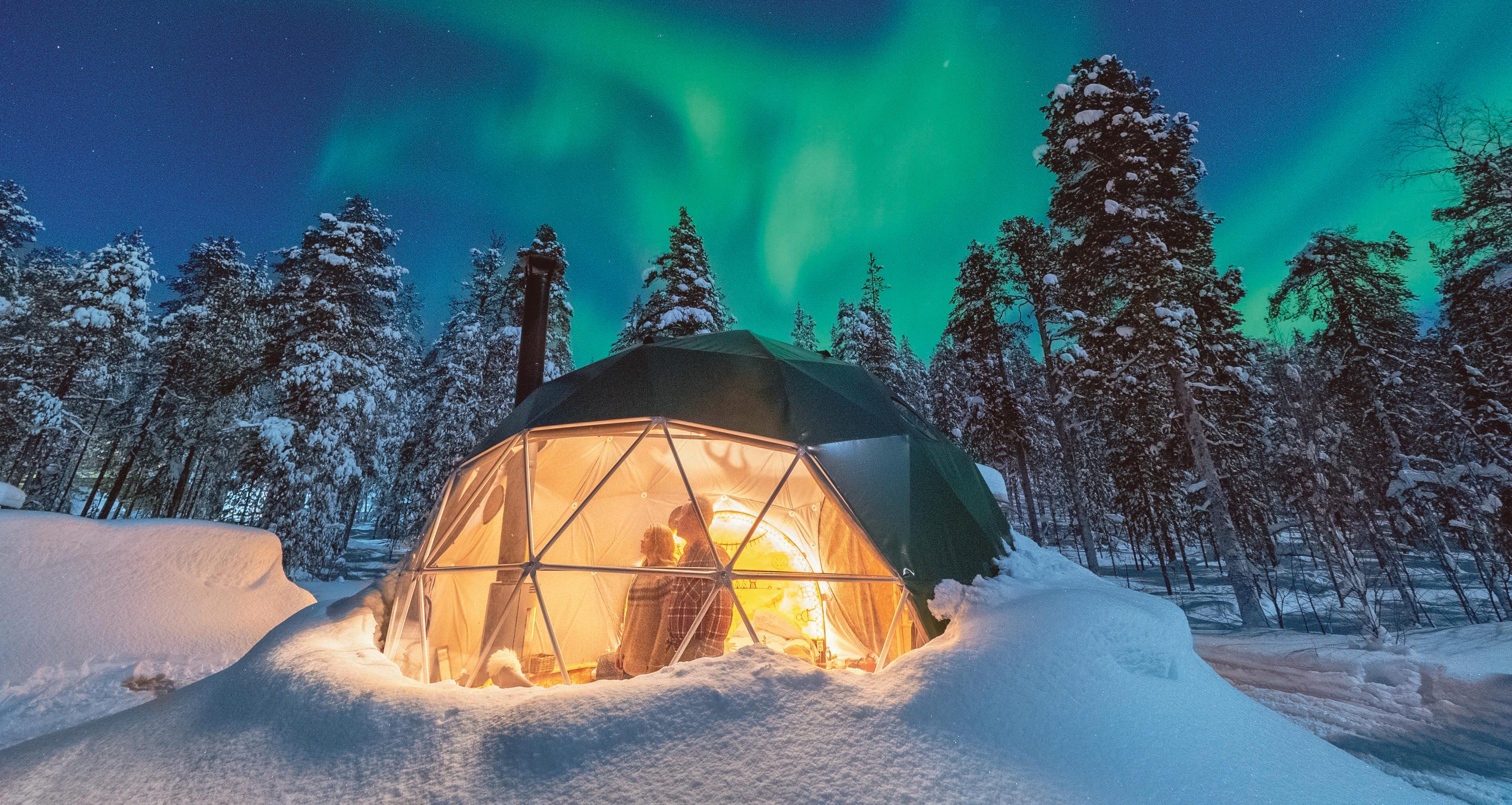 Camping Under The Northern Lights